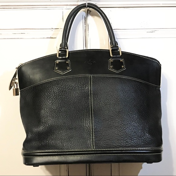 Louis Vuitton Suhali Noir Lockit PM Bag - Picture 1 of 14